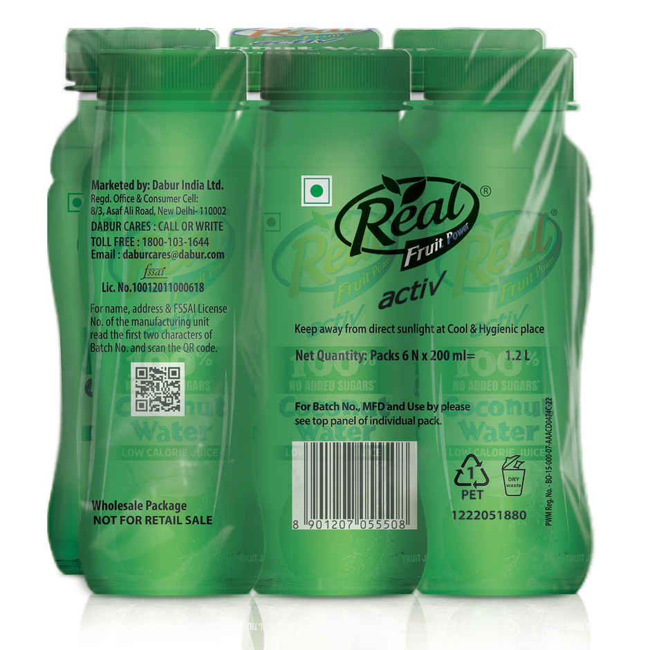 Real Activ Coconut Water - No Added Sugars | Bottle