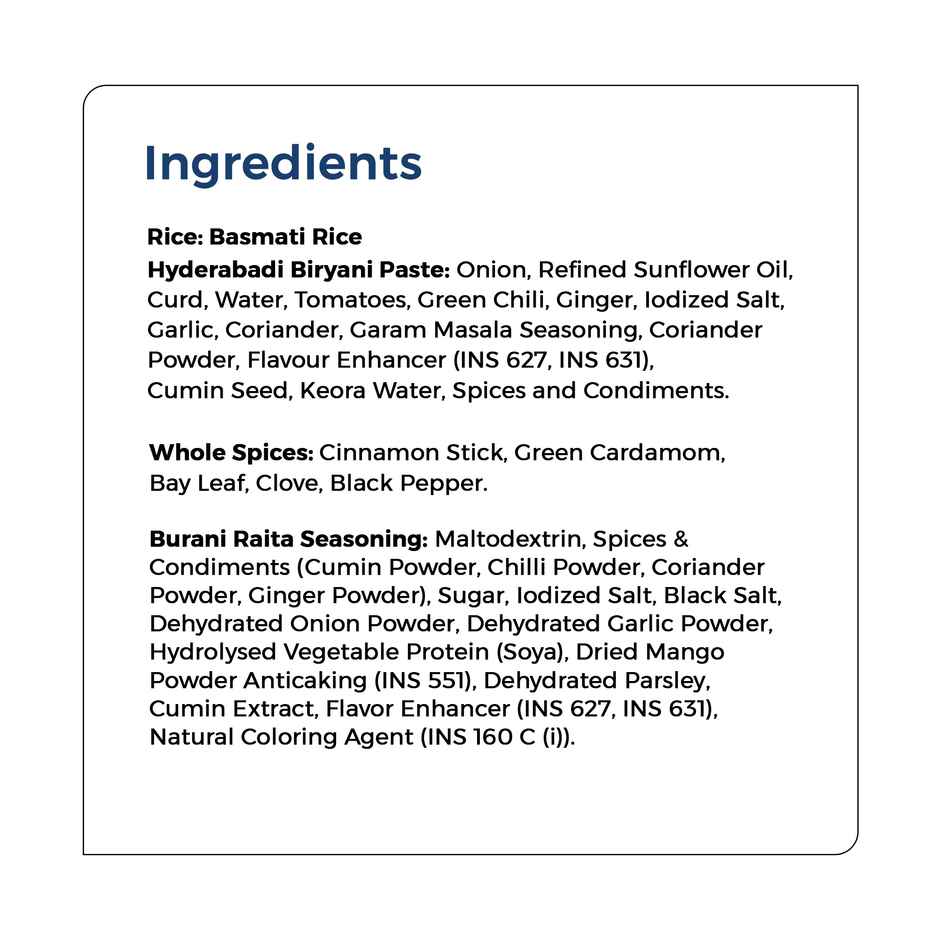 Kohinoor Ready To Cook Hyderabadi Biryani Kit