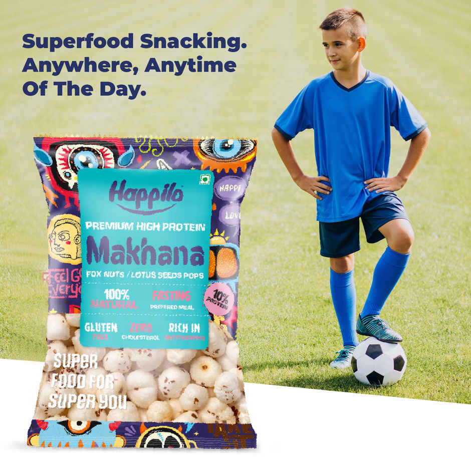 Happilo Premium Natural Makhana | Foxnut | Ideal for Fasting | Healthy Snacks | Vrat