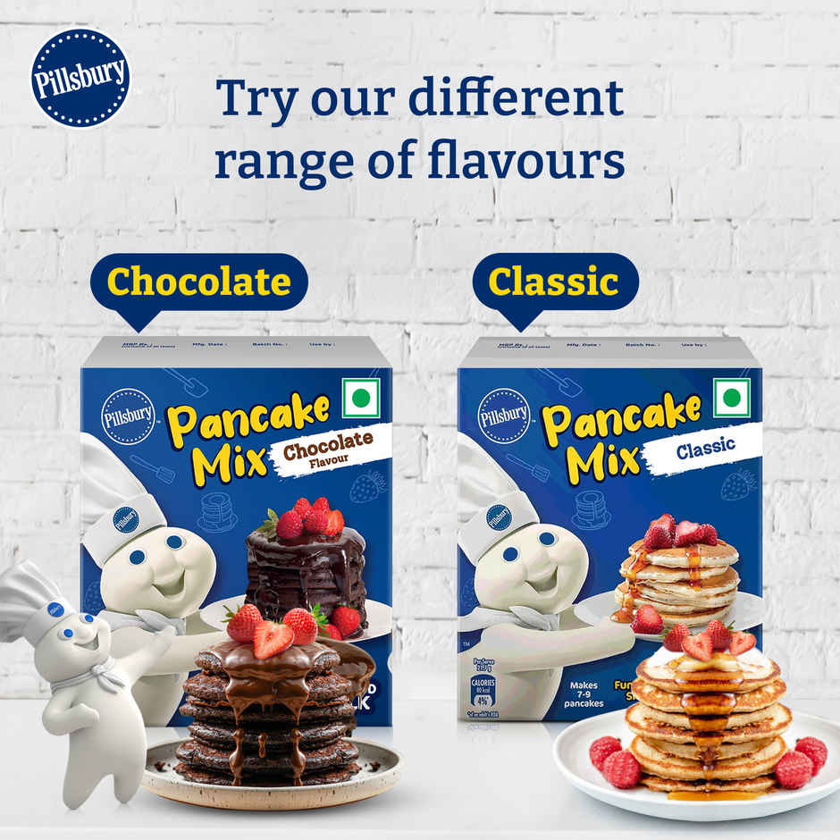 Pillsbury Butterscotch Flavour Pancake Mix 2-Minute Pancake Mix For Kids No-Preservatives