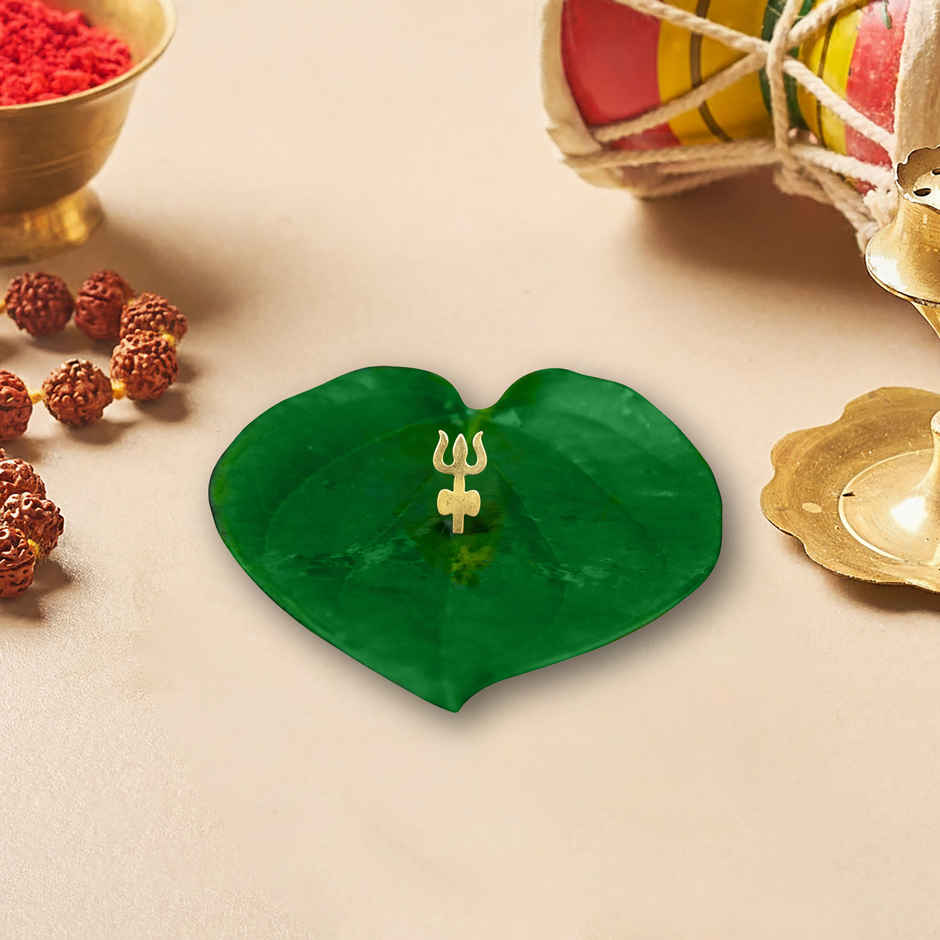 Brass Trishul Forehead Stamp for Vibhooti Tilak | Puja Accessory | Svasti