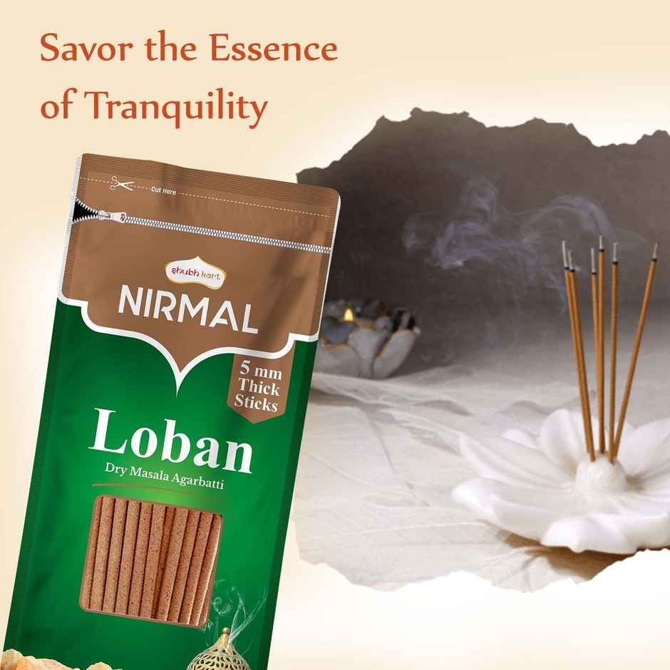 Nirmal Loban Dry Masala Agarbatti Zipper | Shubhkart