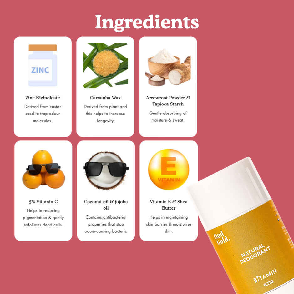 BITAMIN Oud Gold Deodorant