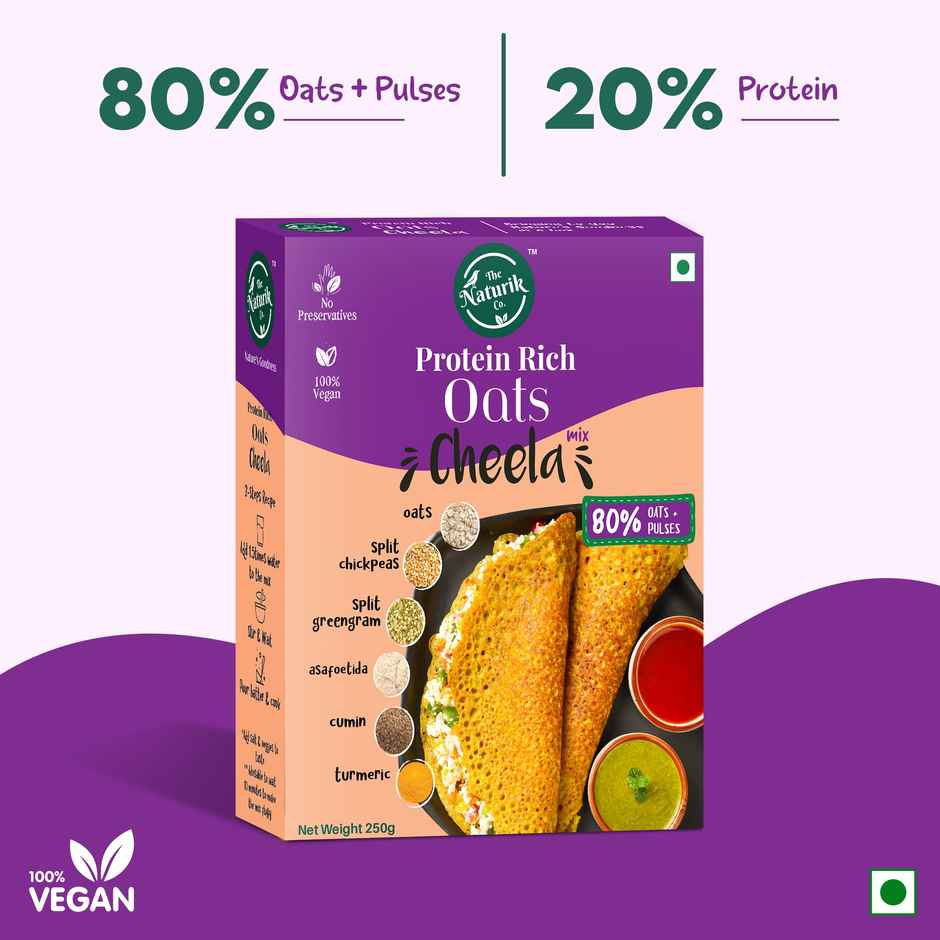 The Naturik Co Protein Oats Cheela
