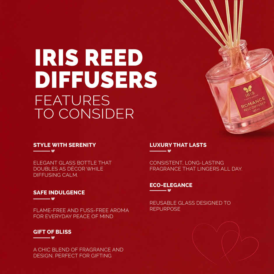 IRIS Hearty Romance Reed Diffuser Set