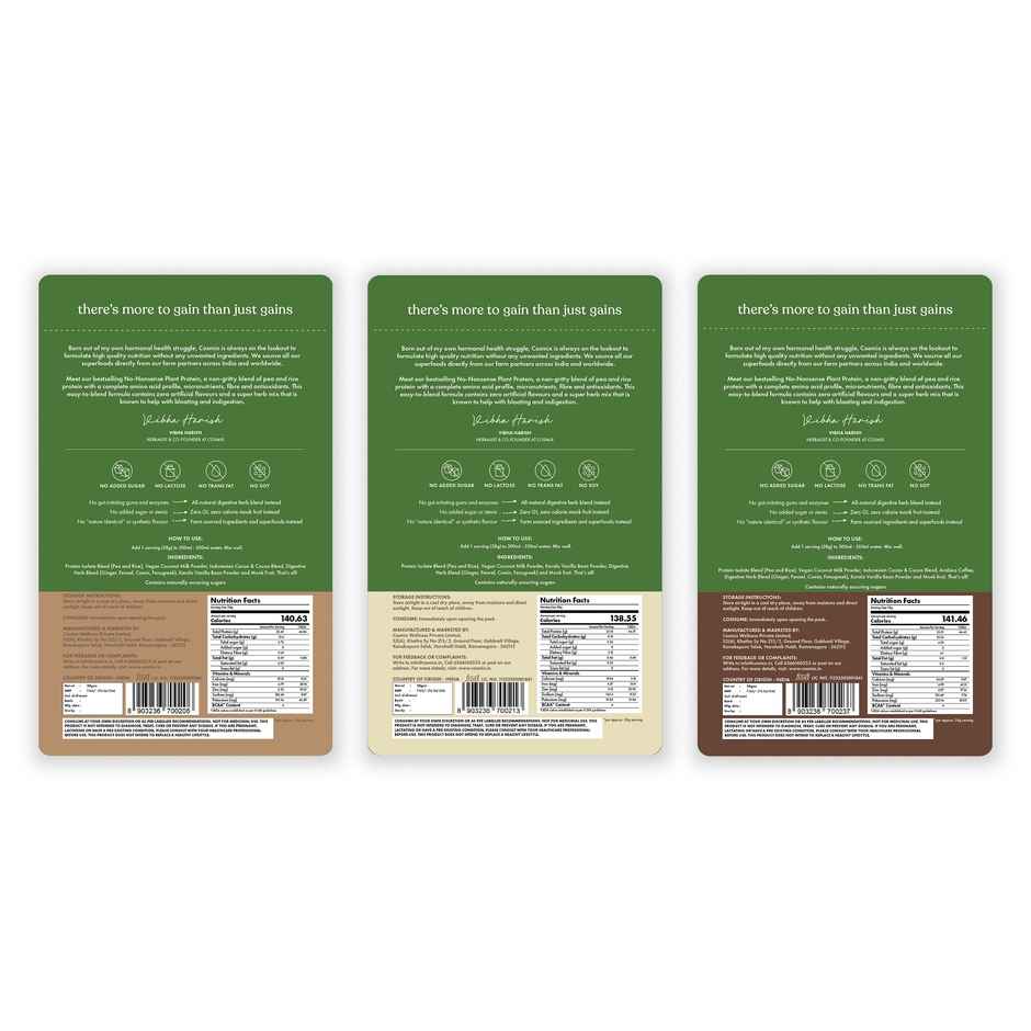 COSMIX No-Nonsense Plant Protein Assorted Pack