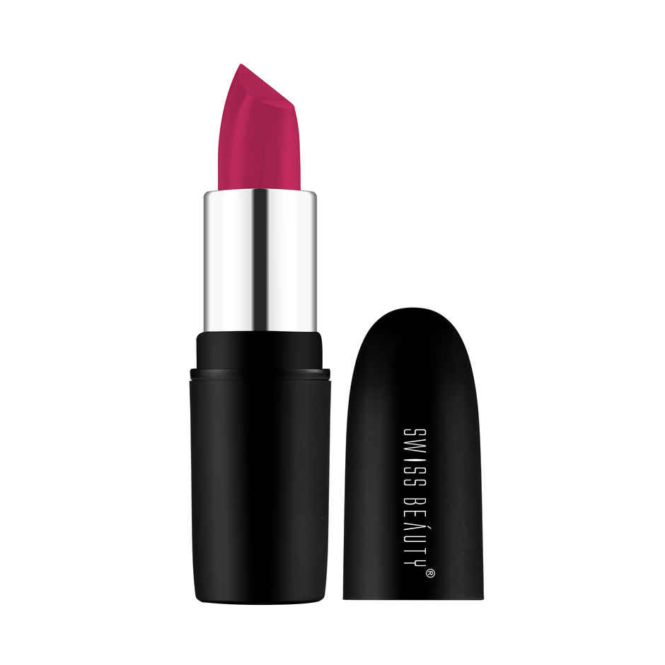 Swiss Beauty Pure Matte Lipstick | 219 Hot Pink