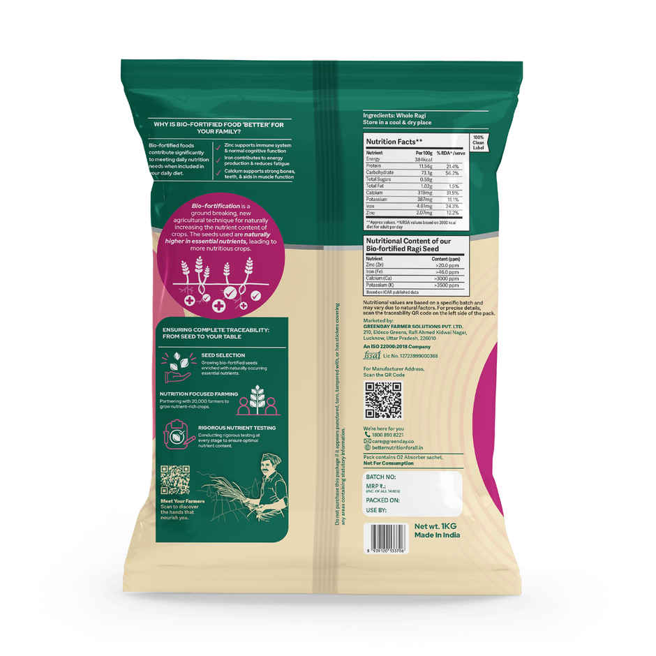 Better Nutrition Ragi Atta - 2X Nutrition, Naturally | Finger Millet Flour