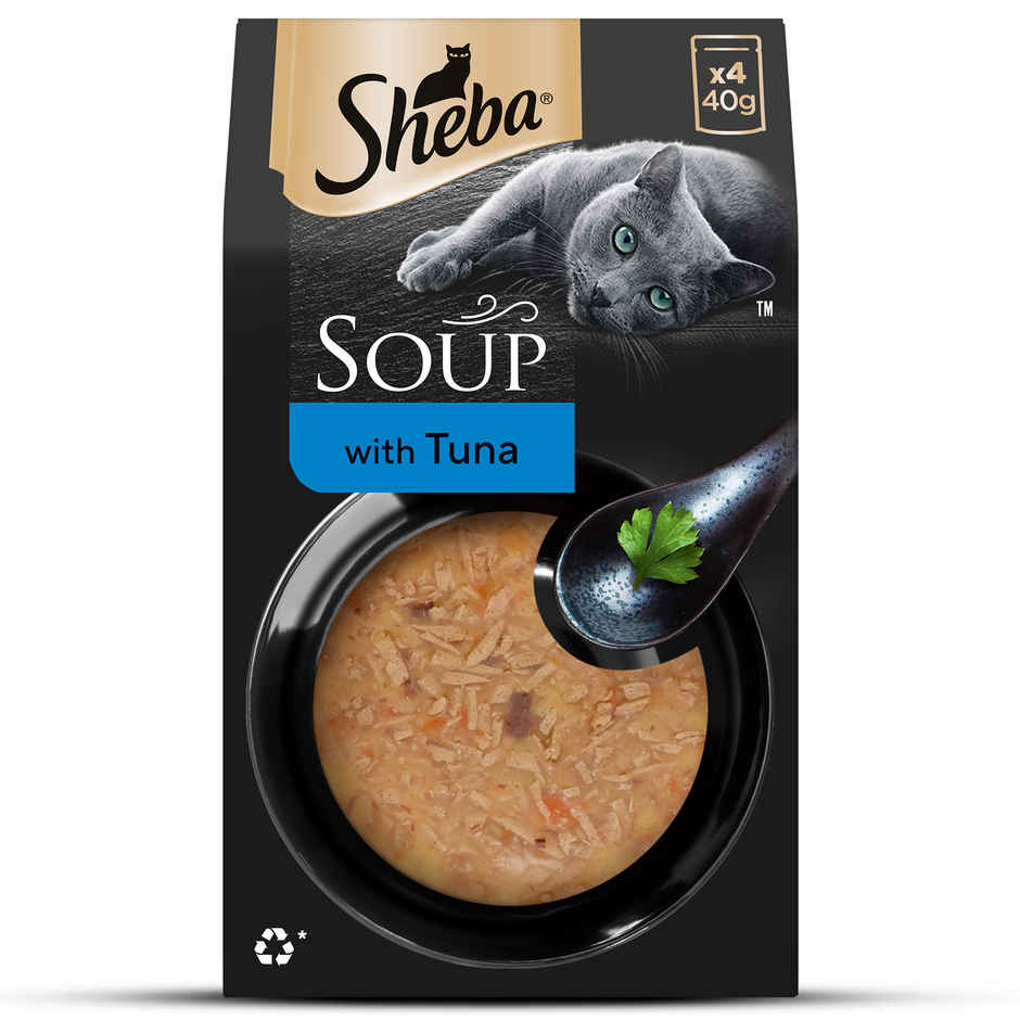 Sheba Soup With Tuna Premium Adult Wet Cat Food | Pouches Irresistible Flavor