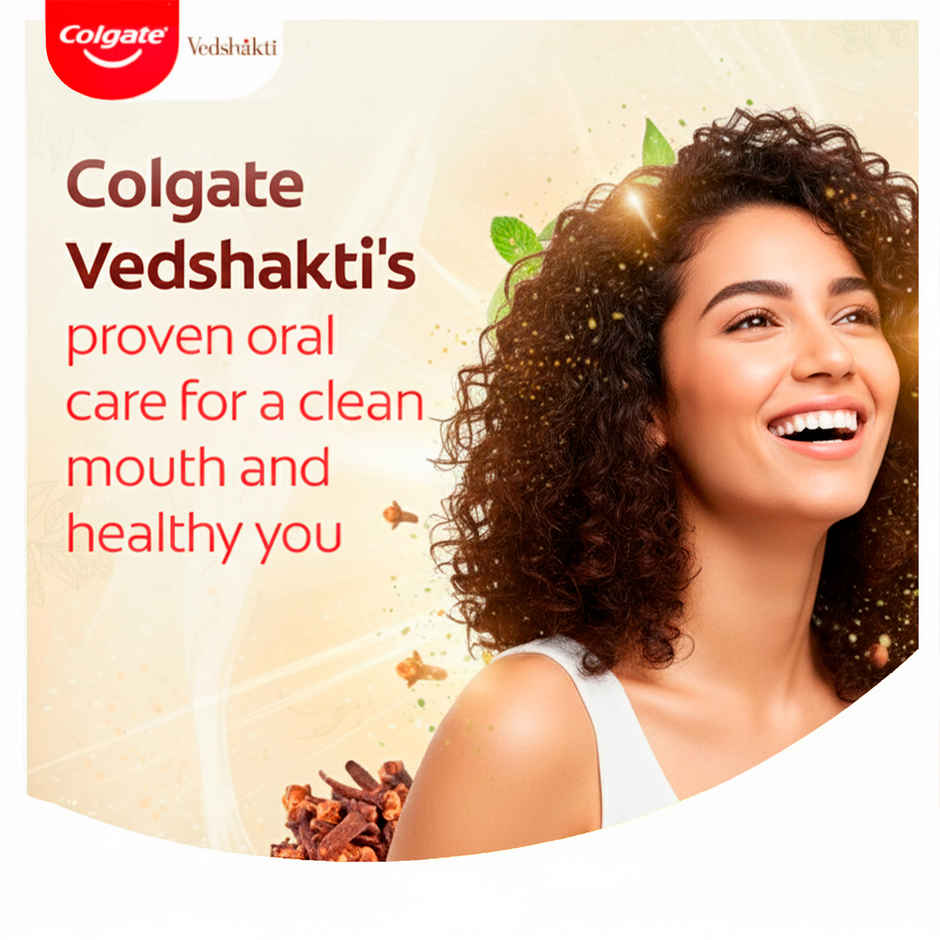 Colgate Vedshakti Anti-Bacterial Toothpaste For Whole Mouth Health With Neem, Clove And Honey