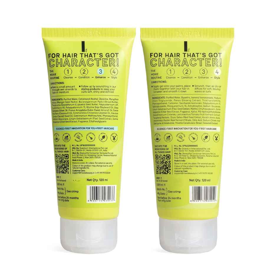 Moxie Beauty Curly Vibe Setter Duo Super Defining Curl Cream & Flexi Stying Serum Gel