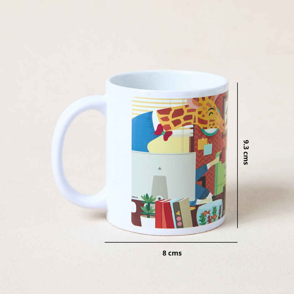 Chumbak Let's Work Together Mug | Multicolour