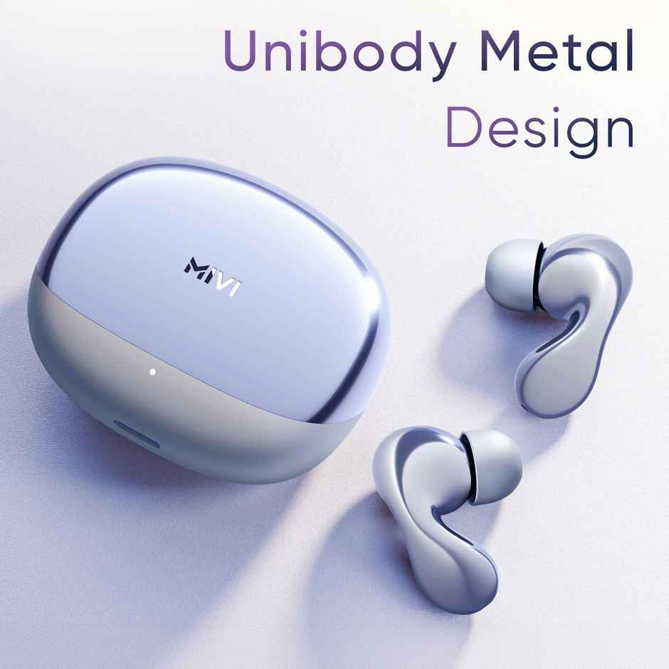 Mivi Superpods Immersio Earbuds Flagship Launch, 3D Soundstage, 60H Playtime | Crystalline Blue