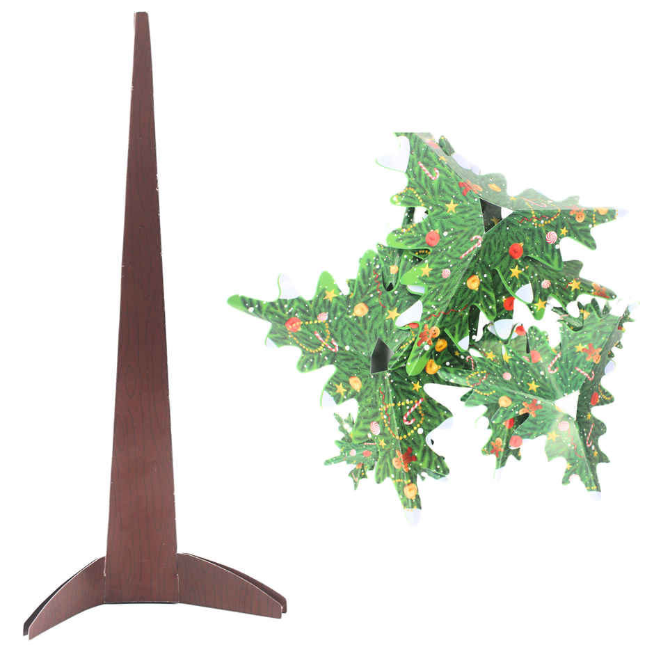 Christmas Printed Paper Tree | 11 Inch | Ideal for Home Decor | Se7en