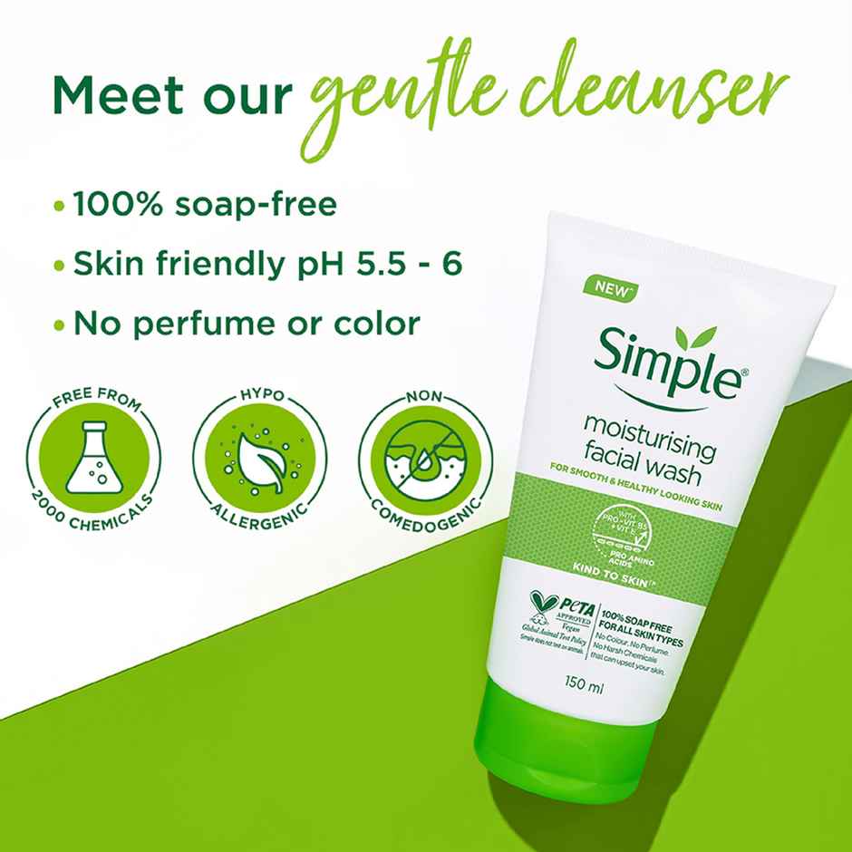 Simple Kind To Skin Moisturising Facial Wash