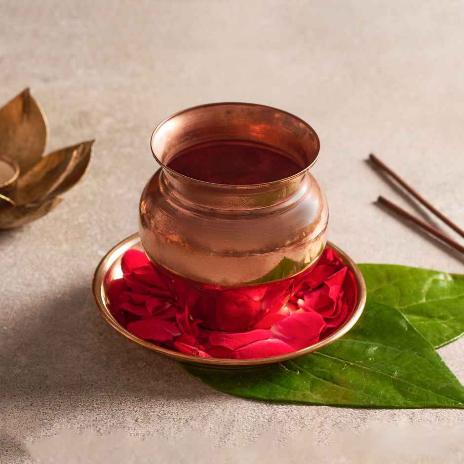 Copper Kalash for Pooja | 300 ml | Svasti