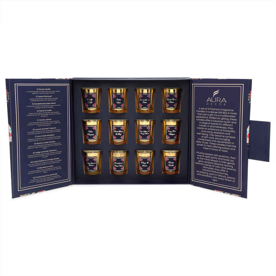 Maharaja Royal Votive Candle Set | Pack of 12 | Auradecor