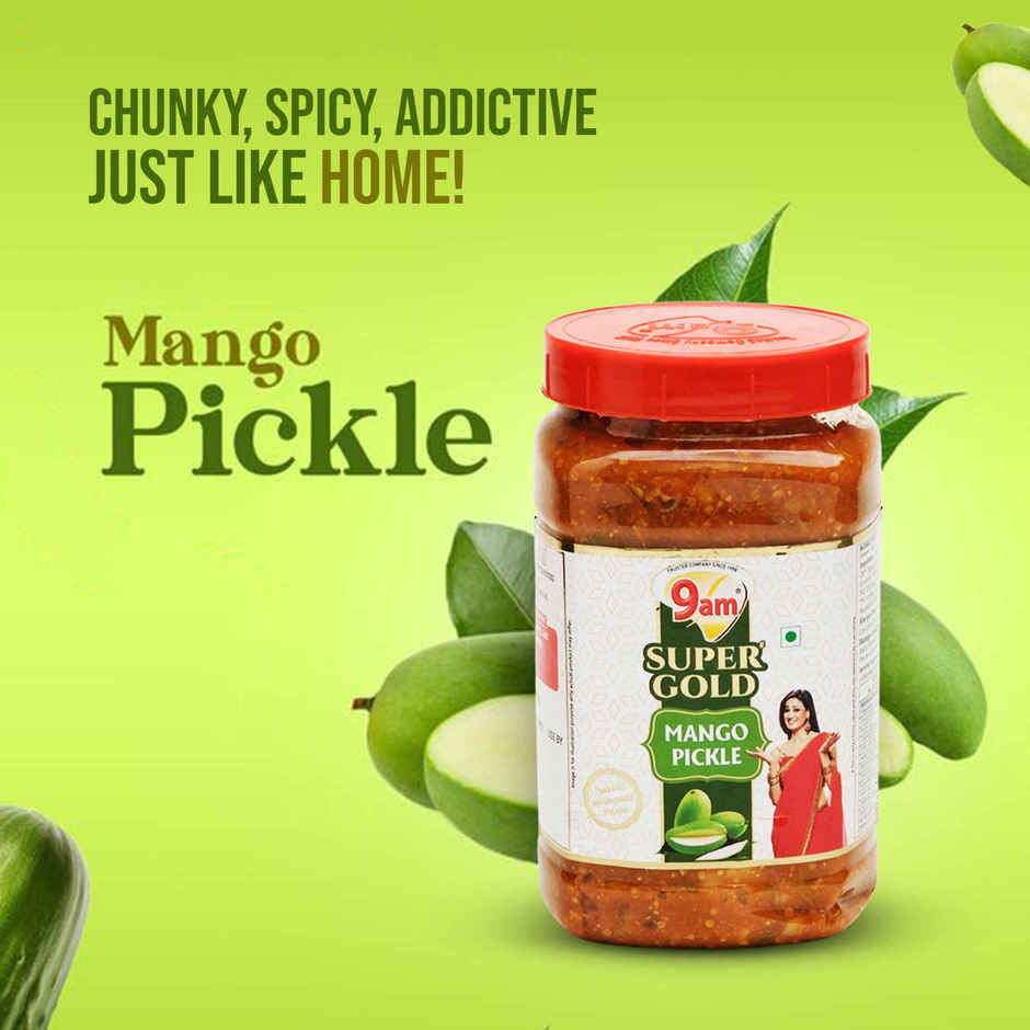 9am Super Gold Mango Pickle, Authentic Homemade Style Aam Ka Achaar
