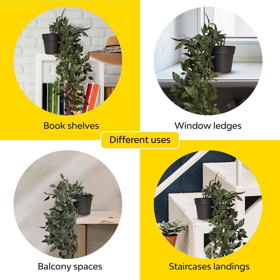 10club Artificial Creeper Potted Plant