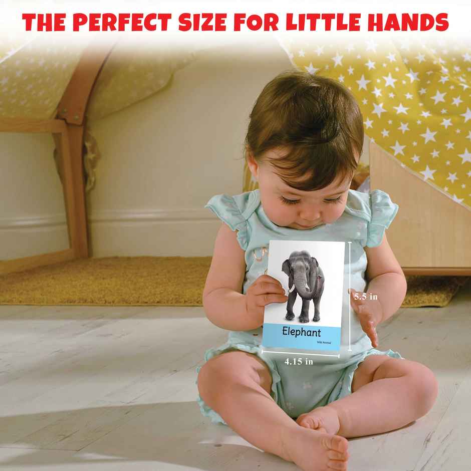 Little Berry Animals Flash Cards For Kids (32 Cards) | Fun Learning Toy For 2-6 Years - Lb5