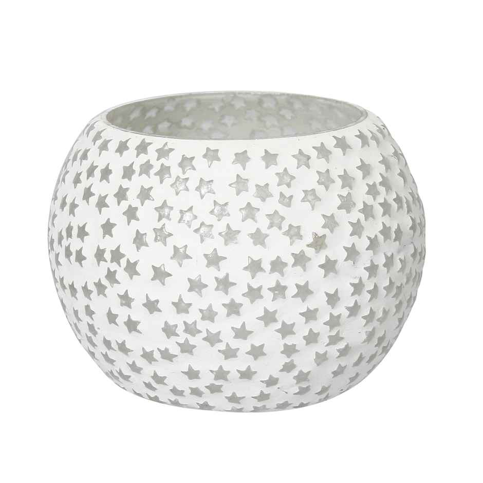 eCraftIndia Mosaic Glass Decorative Tea Light Holder/Diya