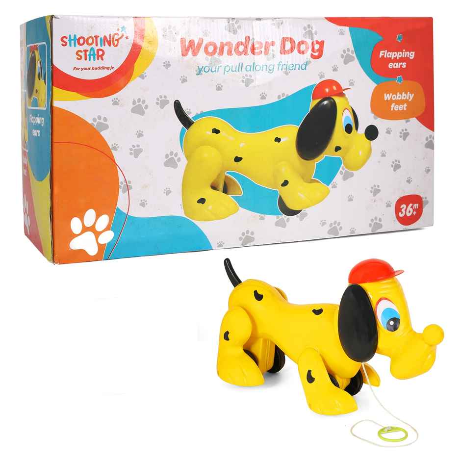 Hamleys Shooting Star Wonder Dog, Push & Pull Toy, 3Y+