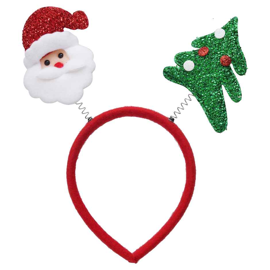 Christmas Glitter Santa Claus, Christmas Tree Headband | Christmas Party | Ecraftindia