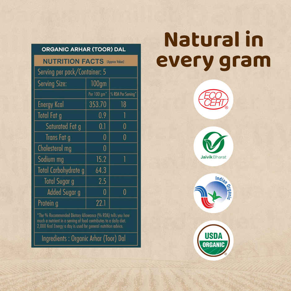 True Story Organic Toor Dal