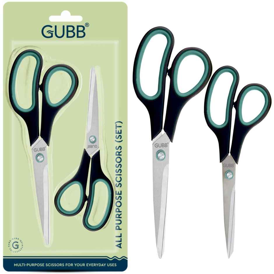 GUBB All Purpose Scissors Set | Large and Medium