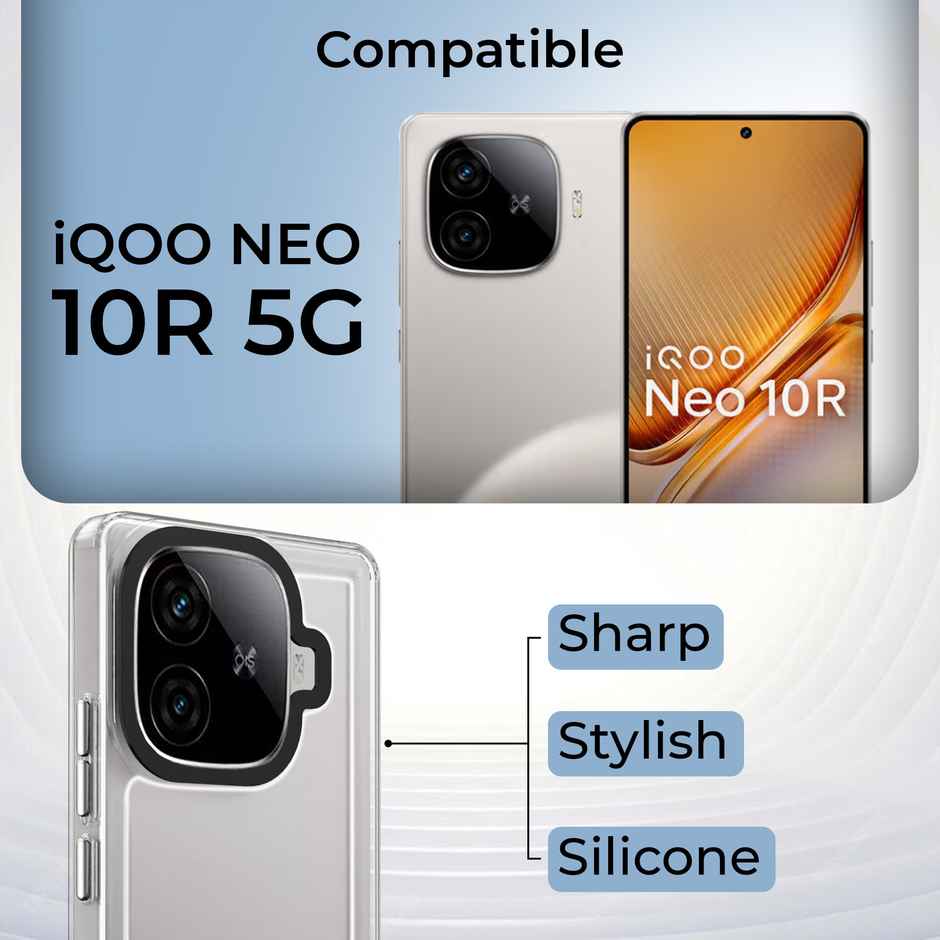 Artistque Case for iQOO Neo 10R 5G Back Cover | Ultra Stylish Transparent TPU Cover