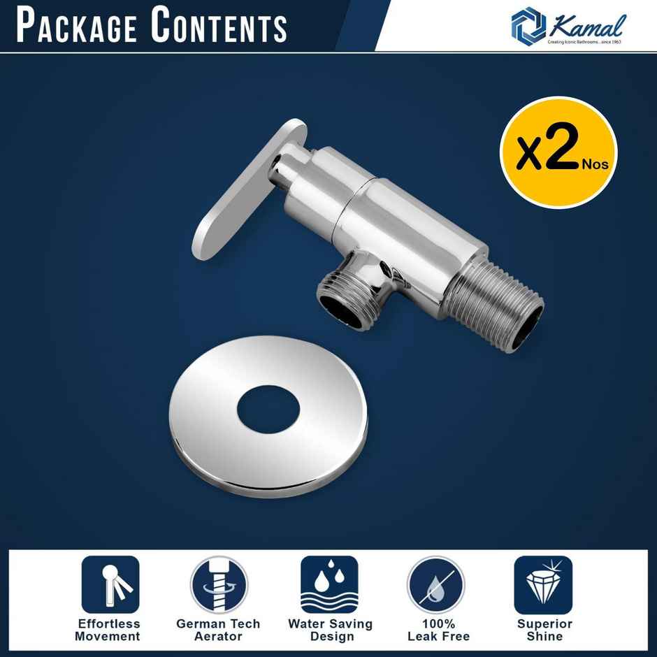 Kamal Angle Cock - Galaxy | Set Of 2 | Glx-2313-S2 Angle Cock Faucet