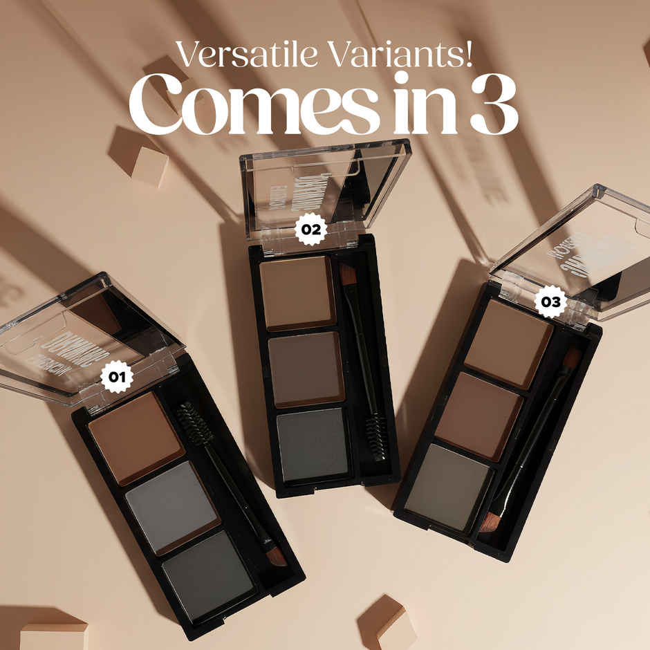 Hilary Rhoda Drawing Eyebrow Palette | Highly Blendable & Waterproof | Shade - 01