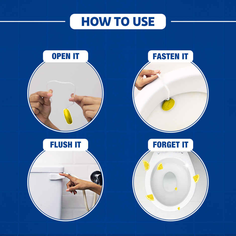 Harpic Citrus Toilet Rim Blocks Combo