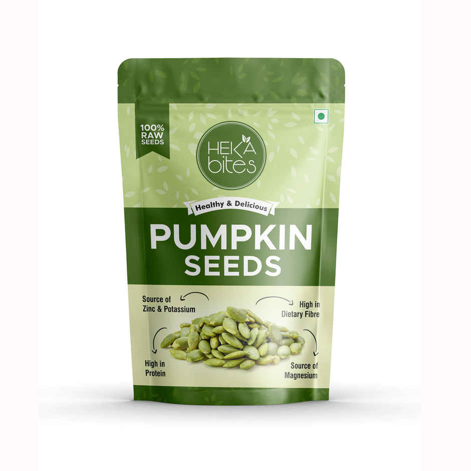 Heka Bites Raw Pumpkin Seeds Truly Premium Seeds Source of Magnesium Zinc & Potassium