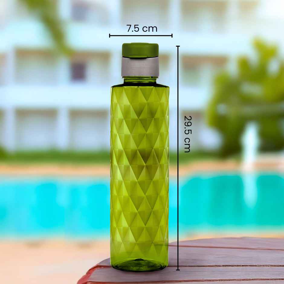 Flair Forever Pet Bottle With Fliptop Cap | Blue & Green | 1 L