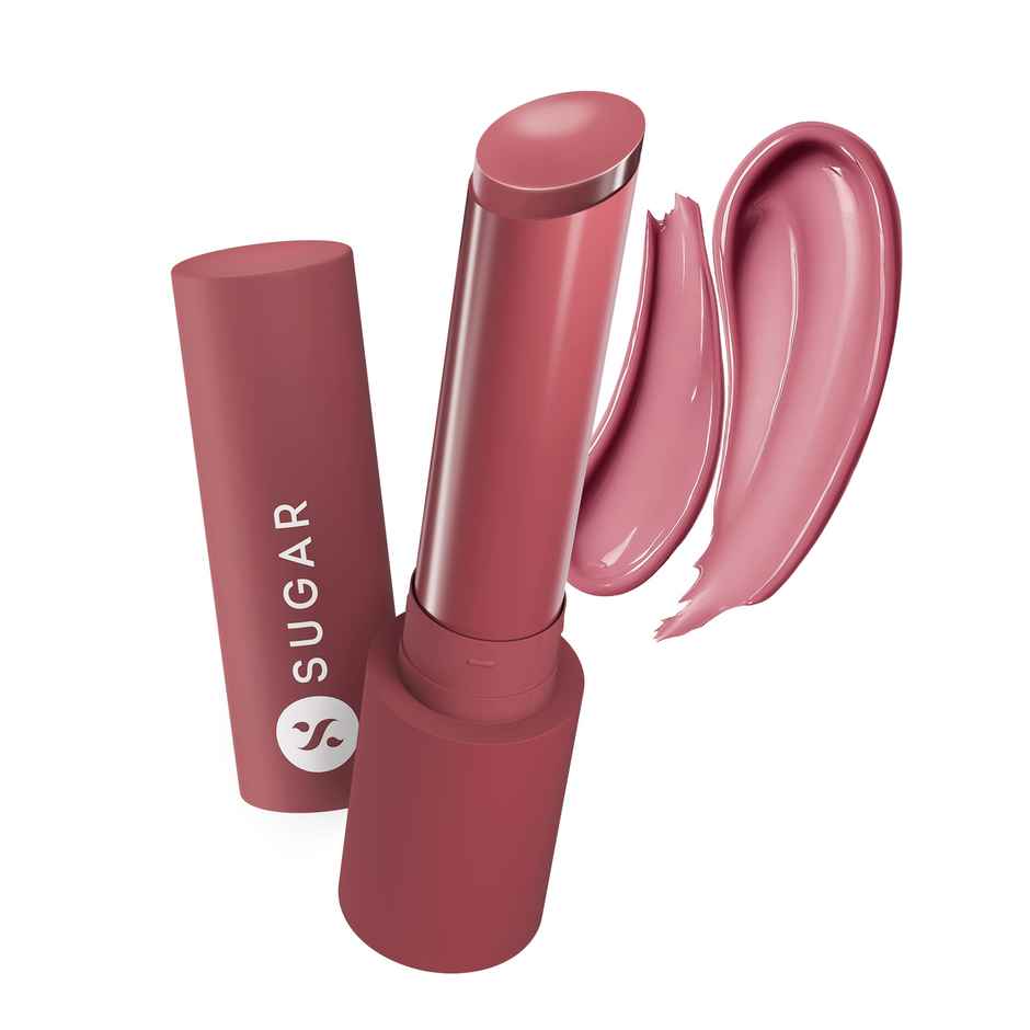 SUGAR Cosmetics Glide Peptide Plumping Gloss Stick|02 Pink Pop