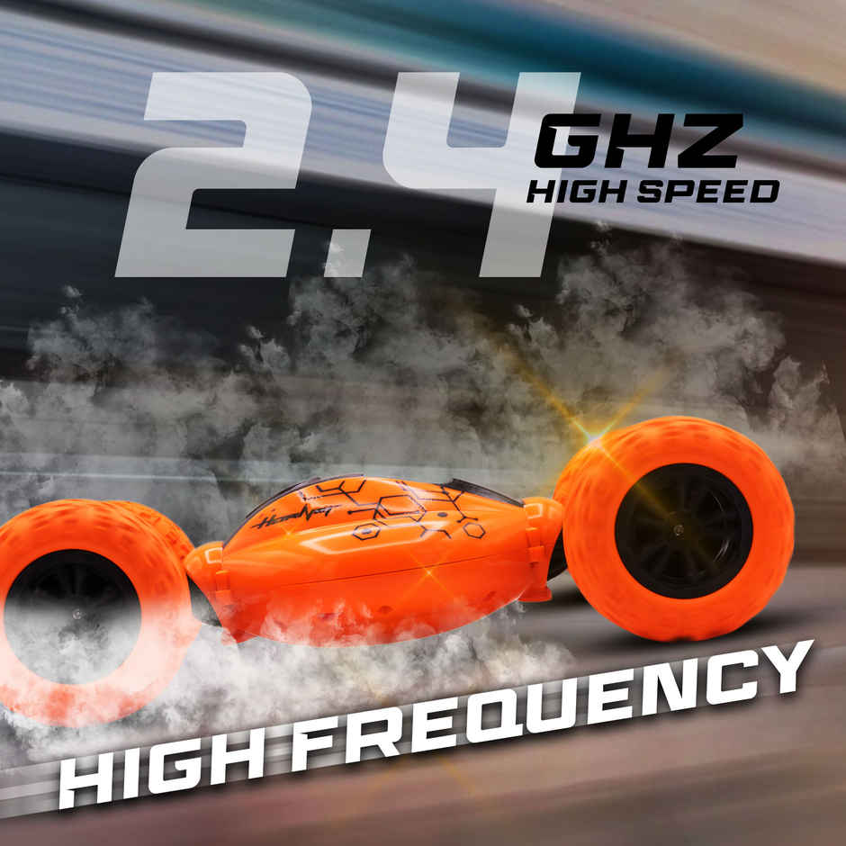SEEDO Remote Control Car 1:16 , 2.4 GHz, USB Rechargeable, Fast Speed Twisting Stunt Car | Orange