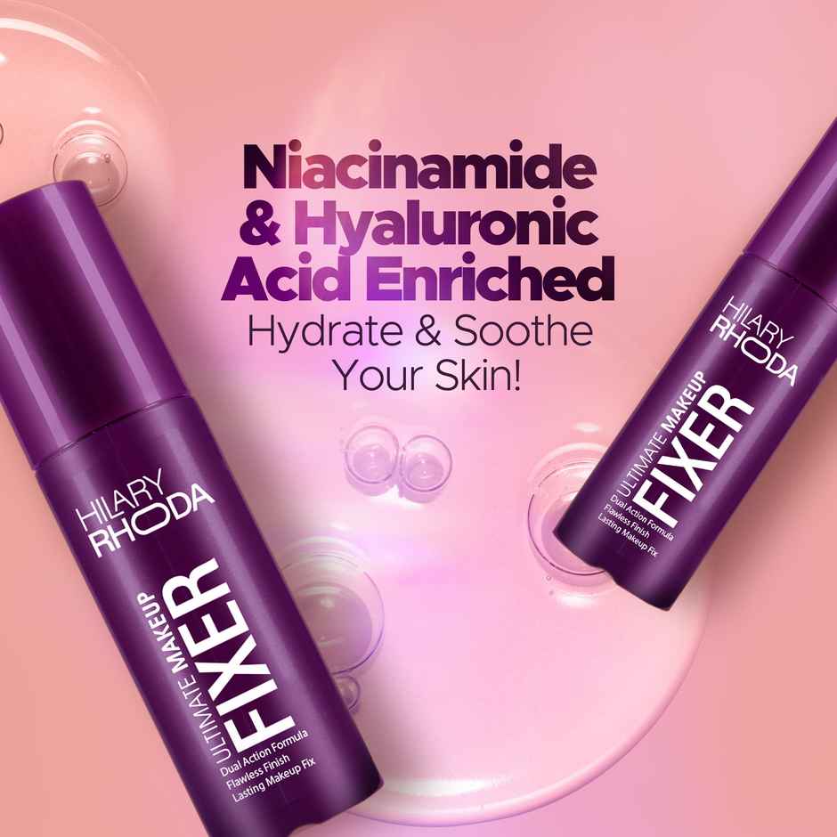 Hilary Rhoda Ultimate Makeup Fixer | Infused with Niacinamide & Hyaluronic Acid | Hydrates Skin