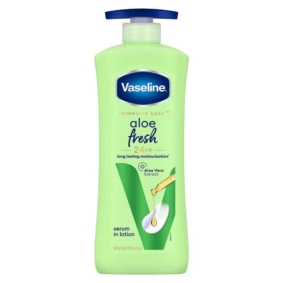Vaseline Aloe Fresh Body Lotion,24 Hr Long Lasting Moisturisation With Aloe Vera Extract