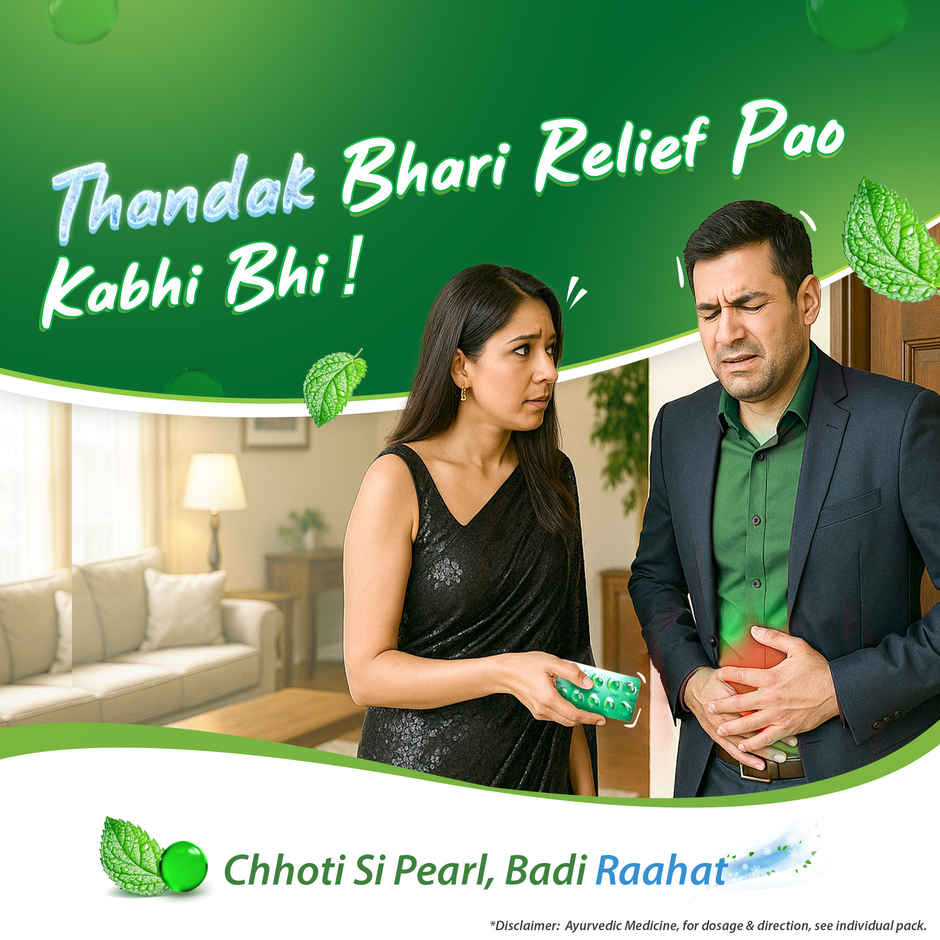 Dabur Pudin Hara Pearls Pack of 2 Strips Combo  