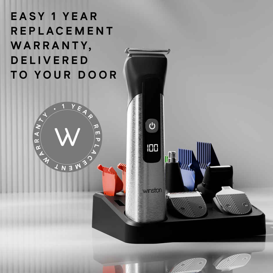 Winston Groom Pro 5 in 1 Grooming Set for Men with 14 Length Attachment Comb