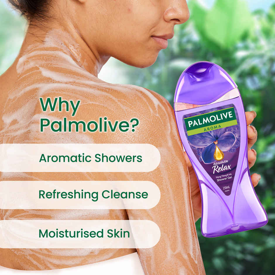 Palmolive Iris & Ylang Ylang Essential Oil Aroma Absolute Relax, Moisturizing Body Wash