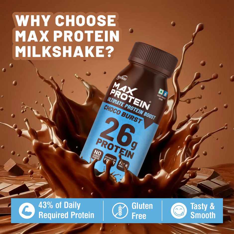 RiteBite Max Protein Choco Burst 26g Protein Milkshake