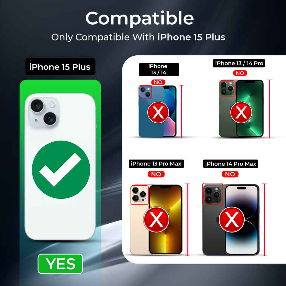 Artistque Case for Iphone 15 Plus Back Cover - Transparent Clear Magsafe