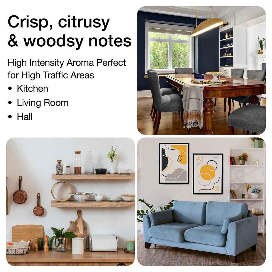 Soulflower Premium Reed Diffuser | Soulgreen | Refreshing | Soulflower