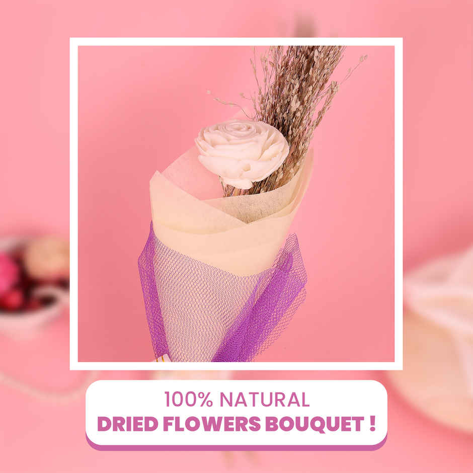 One True Bloom Natural Dried Flower Bouquet | Eternal Blooms