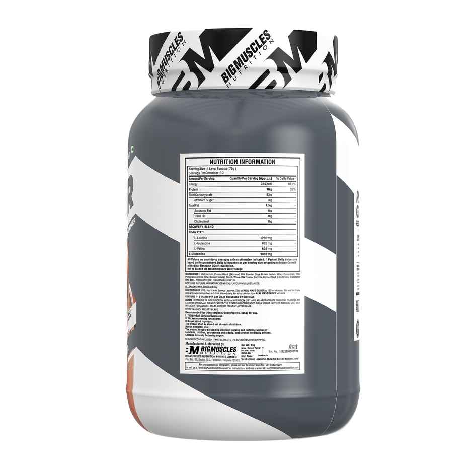 Big Muscles Nutrition Real Mass Gainer | Mango Magic