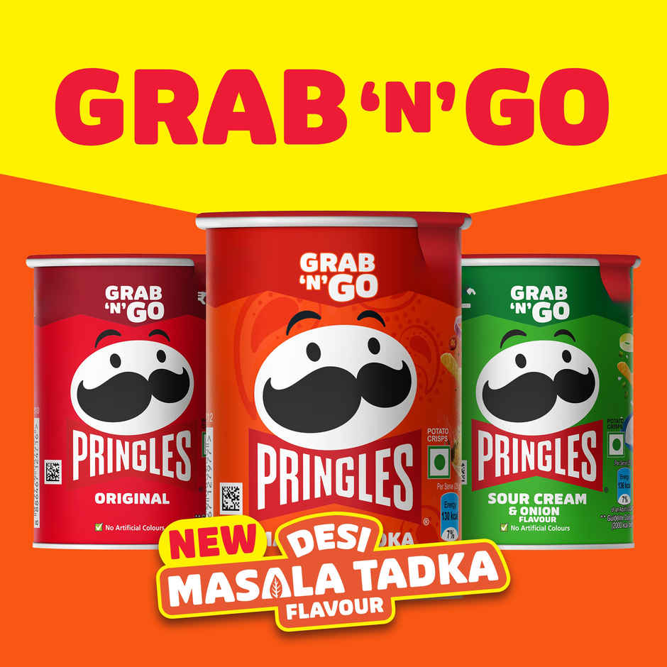 Kellogg's Pringles Potato Chips Desi Masala Tadka Flavour