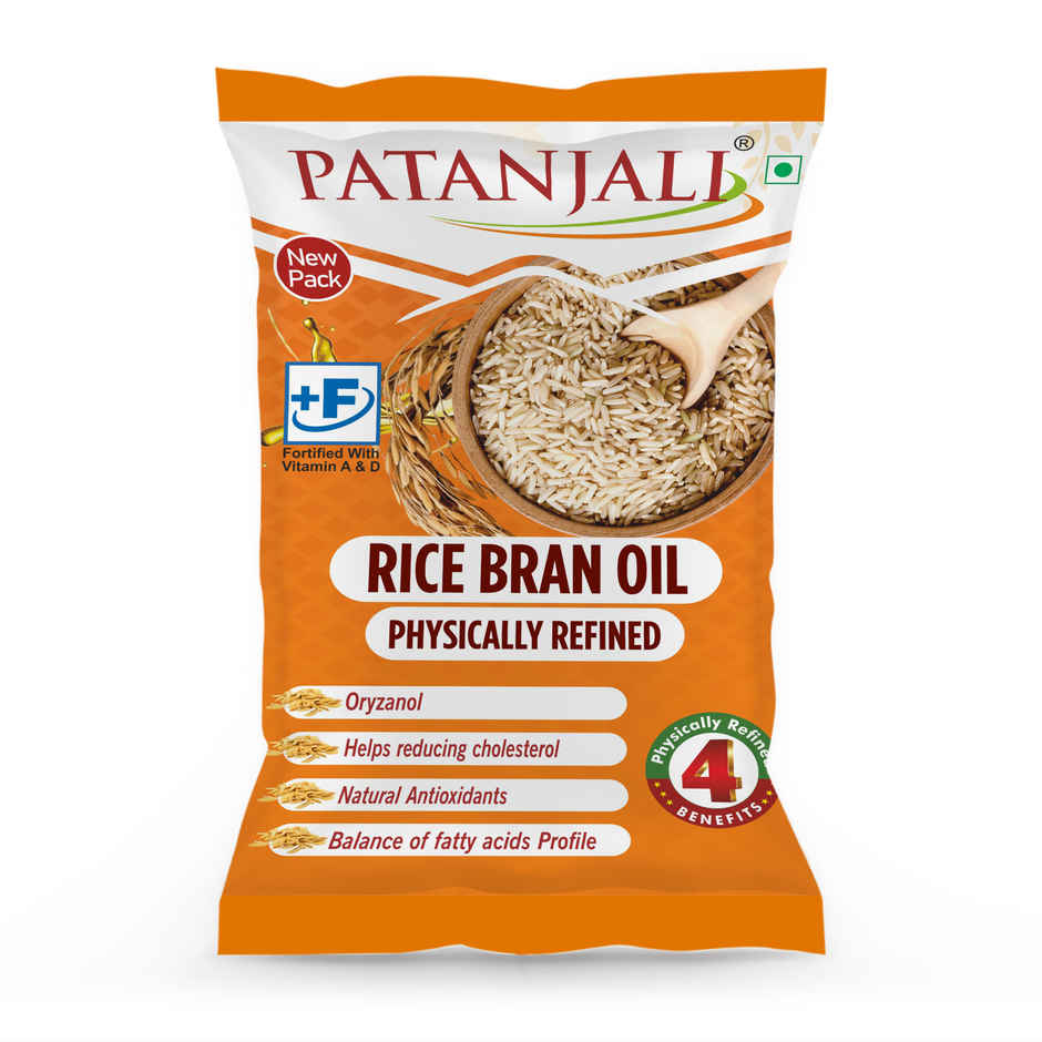 Patanjali Rice Bran Oil Polypack
