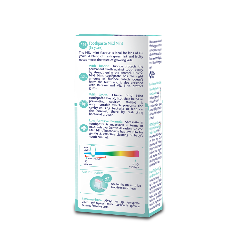 Chicco Toothpaste Mildmint 6Y+ Withfluoride